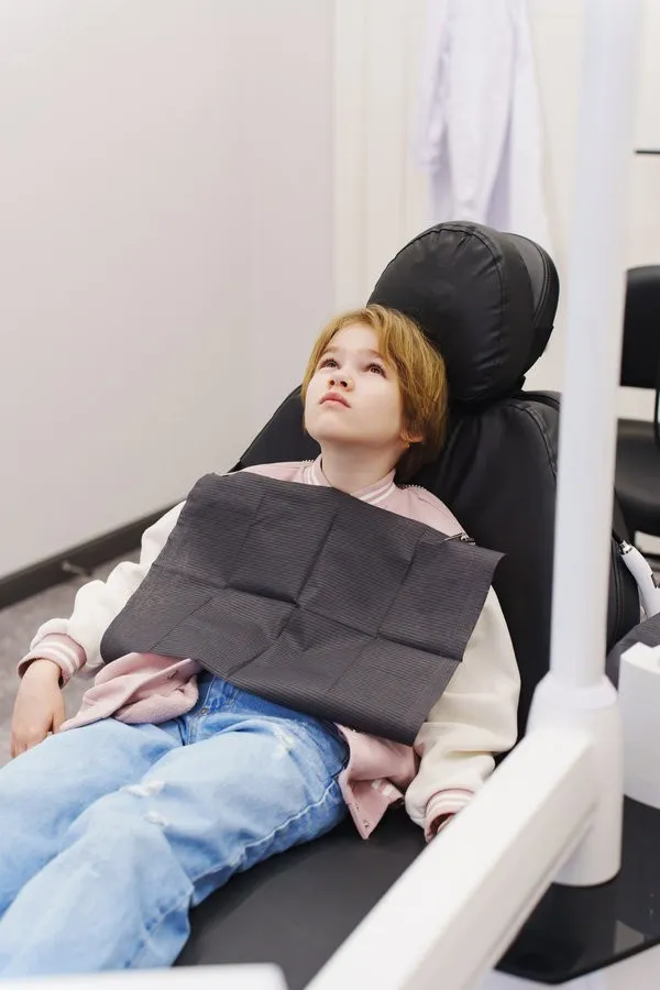 Professional dental hygiene for children at the dentist's office Professional dental hygiene for children at the dentist's office