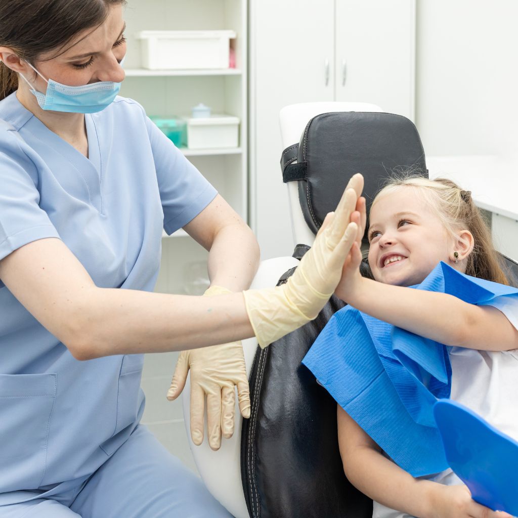 girl at the dentist